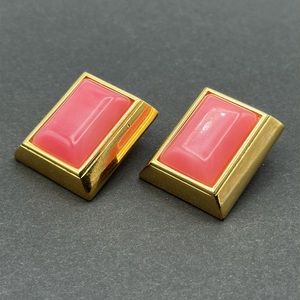 Vintage‎ authentic Givenchy 1970 lucite earrings clip on